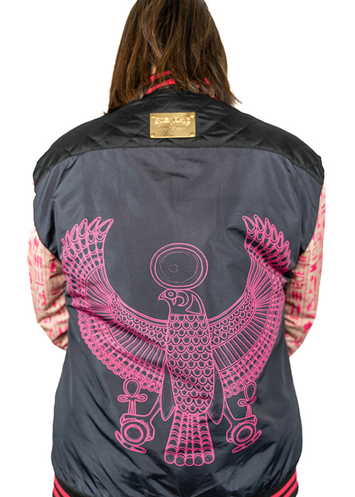 product image of red and black 3yevolve Unisex Egyptian symbols jacket